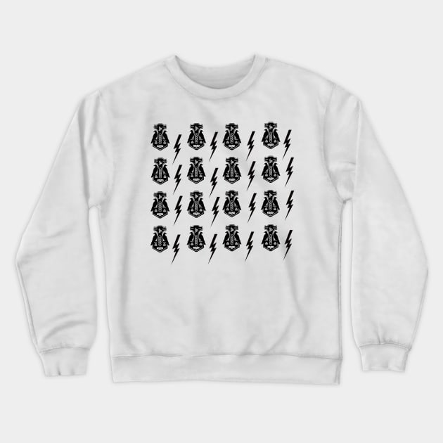 Thor's Hammer and Lightning bolt Crewneck Sweatshirt by imphavok